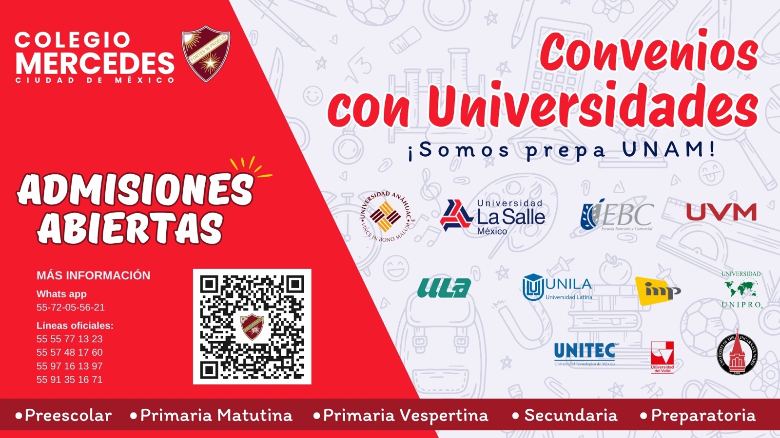 Convenios con universidades – Colegio Mercedes