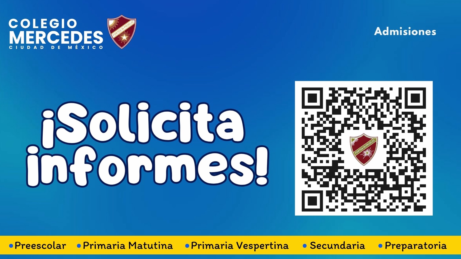 ¡Solicita informes! – Colegio Mercedes
