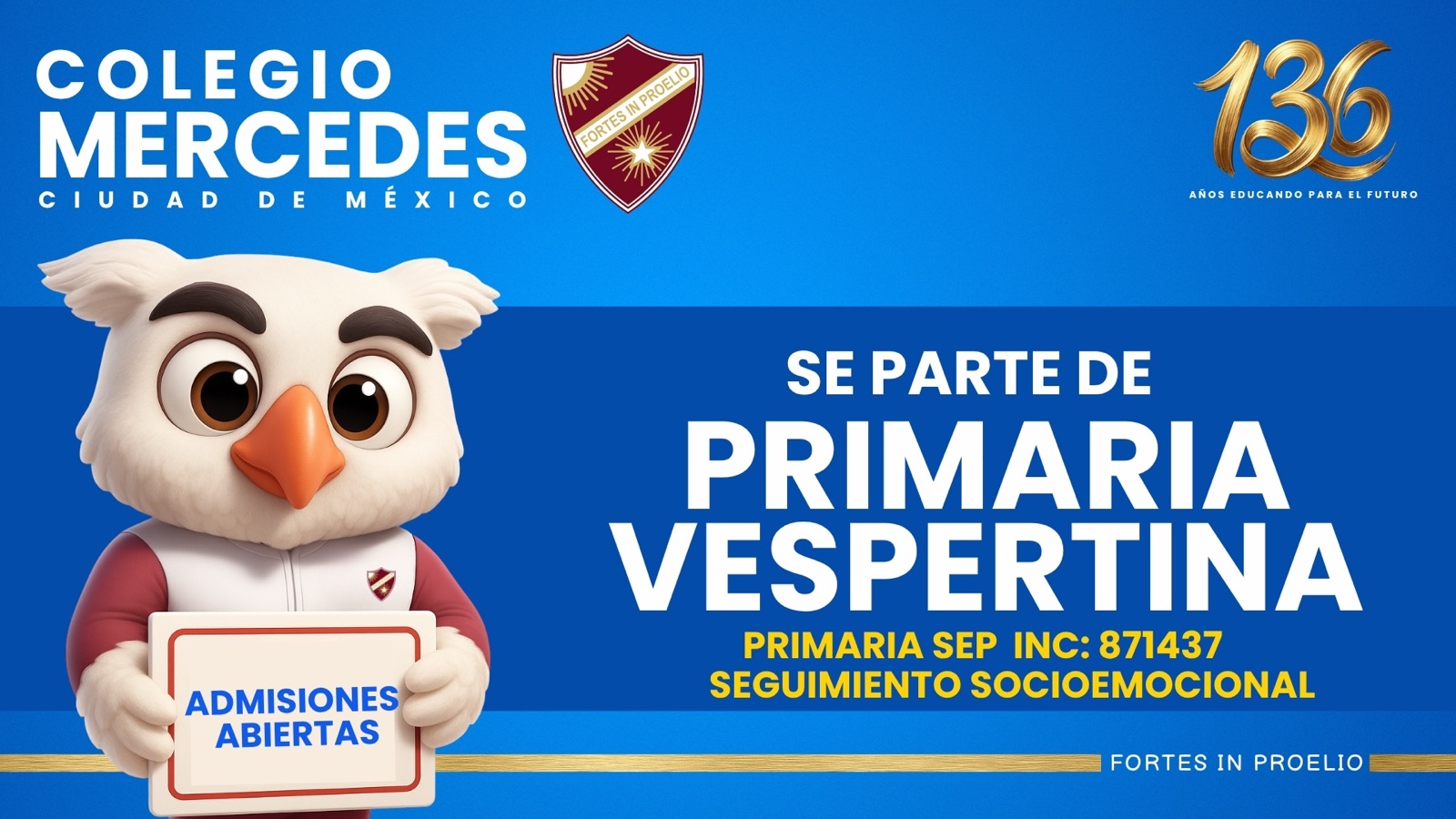 Sé parte de Primaria Vespertina – Colegio Mercedes