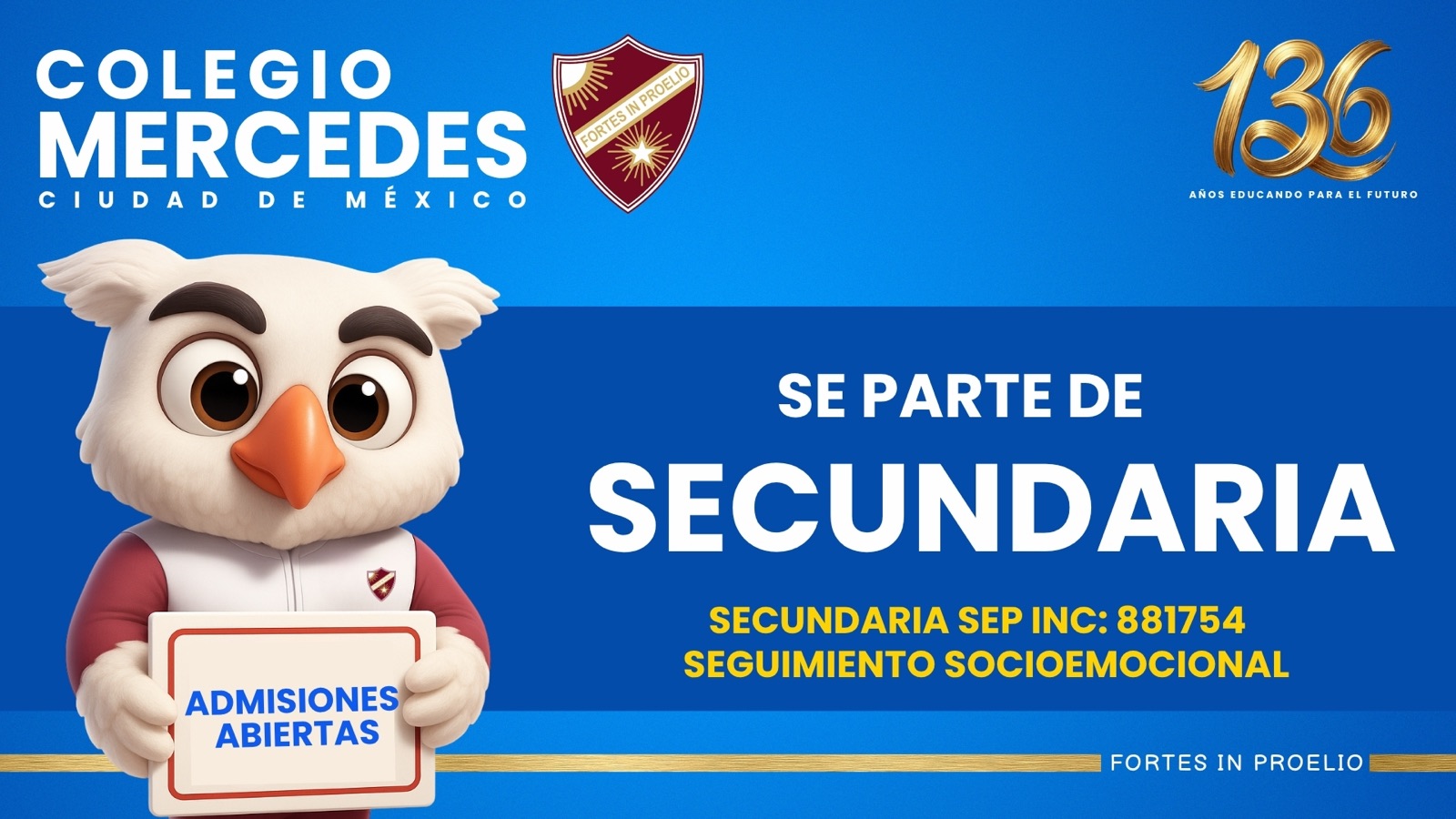 Sé parte de Secundaria – Colegio Mercedes